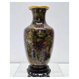 Excellent vintage Cloisonné Enameled Brass Vase