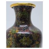 Excellent vintage Cloisonné Enameled Brass Vase