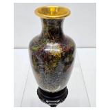 Excellent vintage Cloisonné Enameled Brass Vase