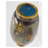 Excellent vintage Cloisonné Enameled Brass Vase