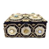 Vintage Jeweled Indian Jewelry Box