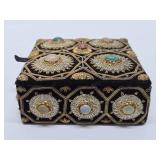Vintage Jeweled Indian Jewelry Box