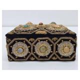 Vintage Jeweled Indian Jewelry Box