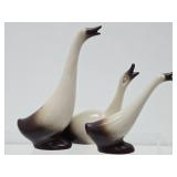 Set of 3 Mid Century Signed HOWARD PIERCE Art Pottery Birds