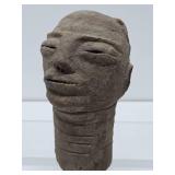 Old African Akan Terra Cotta Memorial Head
