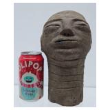 Old African Akan Terra Cotta Memorial Head