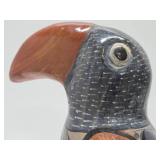 Vintage Mexican Folk Art Pottery Bird
