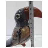 Vintage Mexican Folk Art Pottery Bird