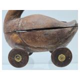 Primitive Wooden Goose or Duck Pull Toy