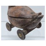 Primitive Wooden Goose or Duck Pull Toy