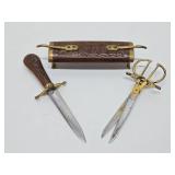 Vintage Carved Wood Sculptural Carving Set #3