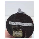 Group of Hand Carved African Wood & Carved Buffalo Horn