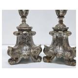 Large Old Vintage Ornate Candle Stands