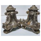 Large Old Vintage Ornate Candle Stands