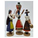 Vintage Portuguese Wood Figures & Artwork