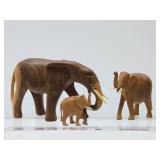 Large Group of Carved Wood Animals