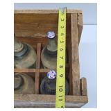 Excellent Vintage HIGHLAND Saint Paul Spring Water Wood Advertising Crates w/Full Sealed Bottles #1