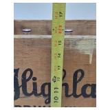 Excellent Vintage HIGHLAND Saint Paul Spring Water Wood Advertising Crates w/Full Sealed Bottles #2