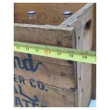 Excellent Vintage HIGHLAND Saint Paul Spring Water Wood Advertising Crates w/Full Sealed Bottles #3