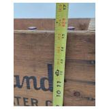 Excellent Vintage HIGHLAND Saint Paul Spring Water Wood Advertising Crates w/Full Sealed Bottles #4