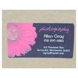 Beautiful Large Framed Professional Orchid Photograph - Signed "Allen"