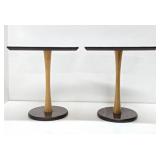 Matching Pair of Vintage Mid Century Danish Modern Side Tables