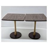 Matching Pair of Vintage Mid Century Danish Modern Side Tables
