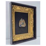 Ornately Framed Antique Original Painting on Leaf