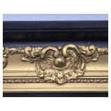 Ornately Framed Antique Original Painting on Leaf