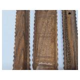 Balkans - Group of 3 Hand Carved Wooden Flutes