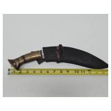 Antique Nepalese Kukri Knife/Dagger with Scabbard & 2 Smaller Concealed Knives