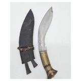 Antique Nepalese Kukri Knife/Dagger with Scabbard & 2 Smaller Concealed Knives