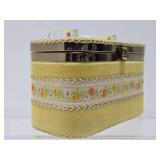 Very Nice Mid Century Hinged Box Purse/Handbag w/Lucite Handle