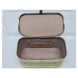 Very Nice Mid Century Hinged Box Purse/Handbag w/Lucite Handle