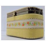 Very Nice Mid Century Hinged Box Purse/Handbag w/Lucite Handle