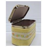Very Nice Mid Century Hinged Box Purse/Handbag w/Lucite Handle