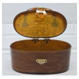 Very Nice Mid Century Lucite Tortoise Shell Hinged Box Purse/Handbag