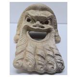 Vintage Museum Replica Heavy Plaster Greek Theater Head Sculpture