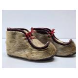 Excellent Vintage Norway Reindeer Hide Ladies