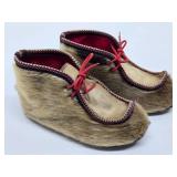Excellent Vintage Norway Reindeer Hide Ladies