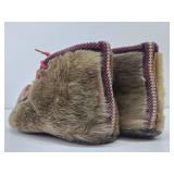 Excellent Vintage Norway Reindeer Hide Ladies