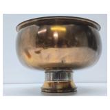 Large Vintage Copper Pedestal Bowl