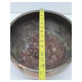 Large Vintage Copper Pedestal Bowl