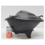 Large & Impressive Heavy Cast Iron Coal Scuttle