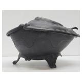 Large & Impressive Heavy Cast Iron Coal Scuttle
