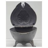Large & Impressive Heavy Cast Iron Coal Scuttle