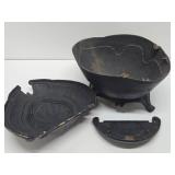 Large & Impressive Heavy Cast Iron Coal Scuttle