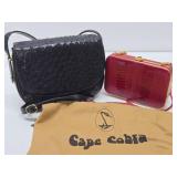 2 Quality Genuine Ostrich Leather Purses