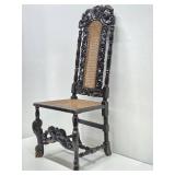 Lovely Ornately Carved Highback Chair
