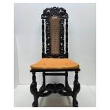 Lovely Ornately Carved Highback Chair